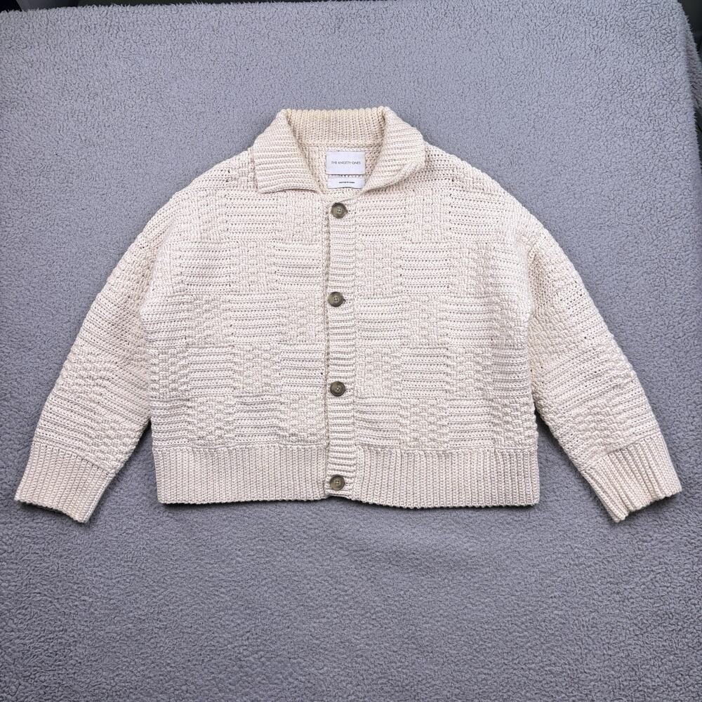 The Knotty Ones Knit Jacket Women One Size Prietema Cardigan Heavyweight Crochet